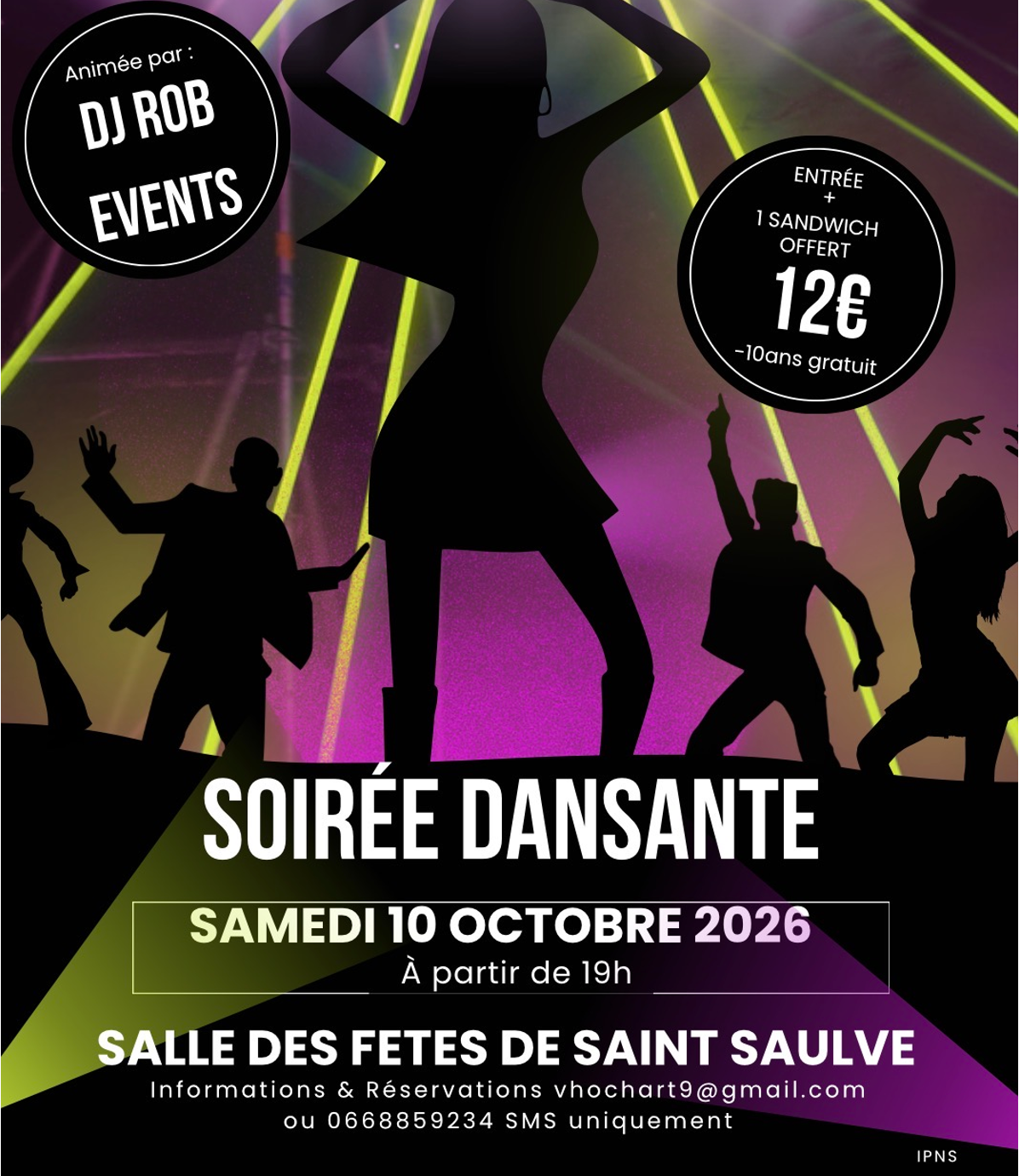 SOIRÉE DANSANTE – AMICALE LAÏQUE DU RÔLEUR